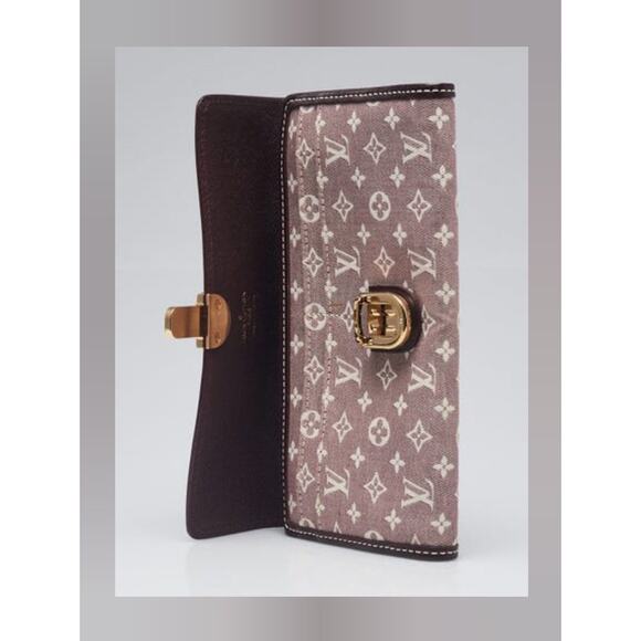 Louis Vuitton Red Sepia LV Monogram Idylle Canvas Sarah Wallet - Picture 6 of 10